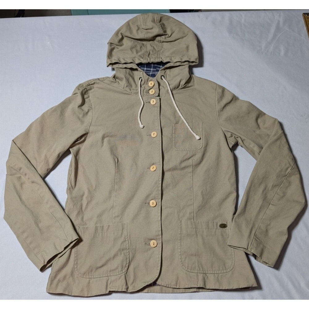 Quiksilver Tan Utility Jacket with Hood